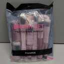 MAANGE 7pcs Makeup Brush Set Double Sided Kabuki Makeup Brushes Contour Brush for Foundation Liquid Powder Concealer Cream Cosmetics Bronzer Blending Blush Buffing Makeup Tools (Pink)