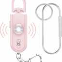 Personal Safety Alarm for Women, 130dB Loud Siren with SOS Strobe Light, Flashlight, 1000ft Audible Help Kids, Elderly Emergency Call, Self Defense Keychain for College Essentials