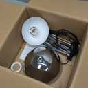 COSYLUX Modern Floor Lamp for Living Room, Industrial Tall Standing Lamp for Bedroom, Metal Shade Reflecting Light Reading Floor Lamp for Office, Nursery Room, Corner(Chrome)