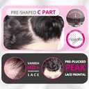 Short Curly Pixie Cut 13x4 Lace Front Wig Human Hair Wigs 13x4 HD Lace Frontal Wigs Short Layered Curly Glueless Wig Pre Plucked Deep Wave Pixie Cut Human Hair Wigs for Black Women, Natural Black