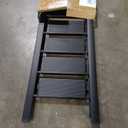 6 Step Ladder, Lightweight Folding Step Stool with Convenient Handgrip,Aluminum 330lbs Capacity Step Ladder for Office,Household,Kitchen(Black)