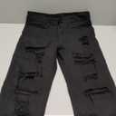 Ripped Skinny Jeans for Women High Waisted Stretch Slim Fit Distressed Butt Lifting Denim Jeans Pants (Medium, Black)