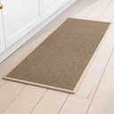 Kitchen Mat 1 PCS, Cushioned Non Slip Rugs for Kitchen Floor, Absorbent Runner Comfort Standing Mats Washable for Kitchen, Office, Home (Brown, 17.3"x60")