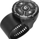Bluetooth Media Button Remote,Adjustable Direction Waterproof Wireless Music Controller for Car Bike Motorbike,Steering Wheel Control Button Compatible for iPhone/Android Device Black