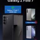 for Samsung Galaxy Z Fold 7 Case Magnetic, Z Fold 7 Case with Screen Protector, [Compatible with MagSafe], Slim Fit Thin Shockproof Protective Phone Cover for z-fold 7, Black