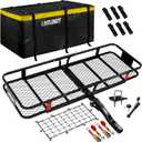 60"X21"X6" Hitch Cargo Carrier and Receiver Hitch Cargo Rack with Waterproof Cargo Bag(58"X20"X24"),Carrier Cargo Used Rust Resistant Baking Paint and Alloy Steel Material