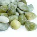 15lbs Jade Pebbles for Indoor Plants, 1-2 Inch Plant Rocks for Pots Indoor, Decorative Garden Rocks Outdoor Landscaping, Polished Natural Stone for Walkways, Yard, Vases, Crafts