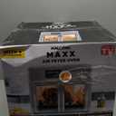 Kalorik MAXX Air Fryer Oven, 26 Quart 10-in-1 Countertop Toaster Oven & Air Fryer Combo - Fry, Bake, Roast, Rotisserie, & More, Large Glass French Doors & 9 Accessories, 1700-Watts, Stainless Steel