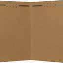 The File King Kraft File Folder with Dual 2" Fasteners | Letter Size - Box of 50 | 1/3 Top Tab | Heavyweight Filing Solution for Patient Charts, Legal Documents, Records | Made in USA