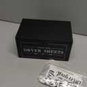 Cute Dryer Sheet Holder with Lid  Rustic Farmhouse Dispenser Laundry Room Decor Accessories, Container Fabric Softener for Organization/Storage, Black