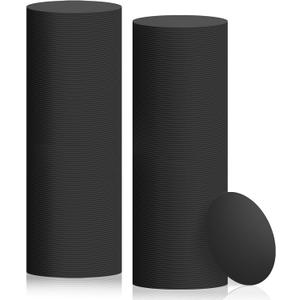 Disposable Paper Bar Coasters 400 Pcs Black 4 Inch Coasters for Drinks Absorbent & Non Slip for Bars, Restaurants, Family Gathering DIY Crafts Arts Wedding Use (Black)