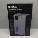 NineSky Dehumidifier,98 OZ Dehumidifiers for Home, (1100 sq.ft) Dehumidifiers for Basement Bathroom Bedroom with Auto Shut Off, Switchable 7 Colors Light (Gray)