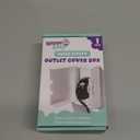 Outlet Cover BOX Baby Proofing (1-Pack) Patented Dual-Lock for Much Better Toddler Proofing, Easy Operation, Simple 3 Step Install with Included Screws. Provides Extra Space Inside for Plugs,Adapters