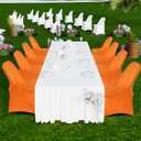 HAINARverS Folding Chair Covers for Wedding, 10pcs Stretch Spandex Washable Fabric Chair Cover, Decoration Chair Cover for Wedding, Party, Banquet, Birthday, Conference, EventOrange, 10 PCS
