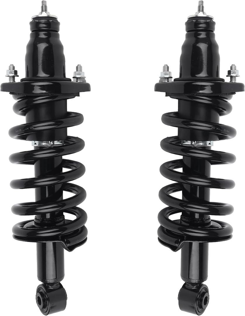 Autoround 181380L 181380R Rear Complete Shock Absorber Compatible with Honda CR-V 2002 2003 2004 2005 2006, Left & Right Struts with Coil Spring Assembly