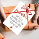 4 x Ithmahco Hilarious Valentines Day Card for Husband, Funny Valentines Day Card for Him Men, Humorous Valentines Day Card from Wife Girlfriend Female