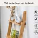 Ladder Shelf Bookshelf, 5-Tier Leaning Shelf, Free Standing Organizer Storage Shelves, Storage Rack Shelf for Office, Living Room, Nature