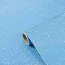 Blue Contact Paper with Holographic Glitter - 15.7x275 Peel and Stick Wallpaper Waterproof Vinyl for Kitchen Countertops & Cabinets