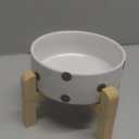 Petygooing Elevated/Raised Ceramic Dog Bowl for Small Breeds, Dog Food Water Dish with Stand,Pet Feeding Bowl with Anti Slip Rubber for Cats and Small Dogs Puppy 13.5 OZ (5.1In / 1.7 Cups) Black Dot