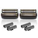 For Andis Foil Shaver Replacement Head for Model 17300 reSURGE Electric Shaver Replacemen Blades (Black/2Pack)