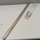 Ivilon Drapery Window Curtain Rod - End Cap Style Design 1 Inch Pole. 28 to 48 Inch Color Warm Gold