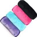 UWEME Makeup Remover Cloths 4 Count: Microfiber Reusable Fast Drying Washcloth, Face Towels for Women