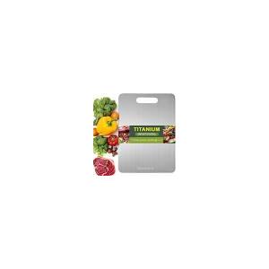 Titanium Cutting Boards For Kitchen - 2025 Upgrade 100% Pure titanium Cutting Boards, 1 Pack Double Sided Medical-grade Titanium Cutting Mat, Easy to Clean（XXL:18.11L*11.81W）
