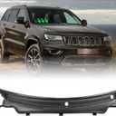 Front Windshield Wiper Cowl Grille Insert Front Upper Cowl Panel Compatible with 2011-2015 Jeep Grand Cherokee Front Cowl Panel Deflector 55079197AH (XRJYQ03)