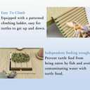 Tfwadmx Turtle Basking Platform, Floating Turtle Dock, Turtles Platform for Aquarium, Aquatic Juvenile Turtles, Frogs, Crabs (Medium)