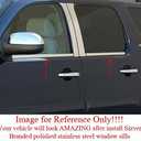 Polished Stainless Steel Window Sills Trims For 2009-2018 Ram 1500 2500 3500 HD Crew Cab/Mega Cab Trim Set