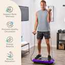 Lifepro Waver Vibration Plate Exercise Machine High-Intensity Vibration Plate for Lymphatic Drainage Full-Body Workout Vibrating Platform with Loop Bands Fitness Equipment for Strength & Toning
