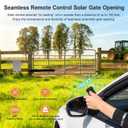 C025 Smart Automatic Gate Opener Kit, App Compatible Single Swing Gate Opener-Up to 16ft Long or 660lb, Electric Gate Opener for Driveway Single Swing Gate with Long-Range Gate Remote and More