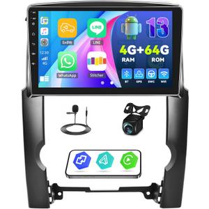 [4G+64G] Android 13 Car Stereo for Kia Sorento 2009-2013 with Wireless CarPlay Android Auto,10.1" Touchscreen Car Radio with Mirror Link Voice Control WiFi/GPS,Bluetooth,FM/RDS,SWC+Backup Camera