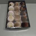 15 PCS Brown Velvet Balls Ornaments for Christmas Tree, 3.15" Large Balls Velvet Christmas Ornaments Set Decor for Tree Mantle Wreath, Neutral Vintage Shatterproof Xmas Indoor Home Holiday Decor