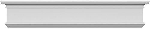 Ekena Millwork CRH09X39BE 39" Bottom Width x 43 3/8" Top Width x 8 5/8"H x 3/8"P Bedford Crosshead