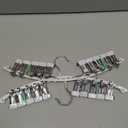 2 Pack Legging Organizer for Closet 360° Swivel, Metal Gym Clothes Organizer w/20 Clips Holds 20 Leggings, Hangers Space Saving, Closet Organizers and Storage, Room Organization Essentials, Grey