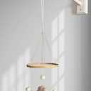 Mobile Wooden Arm, Wall Mounted Suitable for All Cribs 100% Natural Larch Hanger Nusery Decor Baby Room Safe Holder (White)