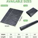 TICONN 3Ft x 50Ft Weed Barrier Fabric Heavy Duty, 3.2Oz Landscape Fabric for Garden, Yard, Driveway, and Vegetable Cultivation (2PK)