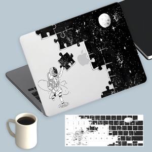 KEROM Compatible for MacBook Pro 14 Inch Case 2025-2021 M4 M3 M2 M1 Pro/Max Chip A3112 A3185 A3401 A2918 A2992 A2779 A2442, Cute Aesthetic Plastic Hard Shell & Keyboard Cover, Space Puzzle