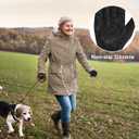 RIGWARL Upgraded Plush Gloves for Cold Weather, Women Men Winter Gloves for Late Fall and Early Winter, Warm Running Gifts (XX-Large, 112 Colder-(75% Warm)-black)