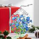 Christmas Ornaments: Stained Glass Ornament, Christmas Tree Ornament, Hanging Ornaments for Home Decor & Xmas Tree Decorations, Exquisite Holiday Decor, Gifts & Holiday Present - Forget-Me-Not