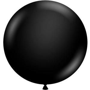 Tuf-Tex 17078 Black Latex Party Balloons, 17", Black, Pack of 50