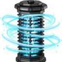 Minimoon Bug Zapper Outdoor 4000V Powerful Electric Mosquito Zapper, 15w Fly Trap Outdoor, IPX4, Corded Fly Zapper for Indoor, Yard, Backyard, Patio, Camping (Black) (without LED lighting)