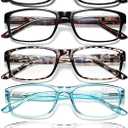 Gaoye Reading Glasses Men/Women, Eyeglasses, Blue Light Readers for Men/Women, Computer Eye Glasses, Cheaters (5 Pack) 0.0