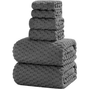 Oversized Bath Towels 40x80 Inches Extra Large Bath Sheets for Adults Super Soft Quick Dry Highly Absobent Microfiber Shower Towels for BathroomCharcoal Gray, 6Piece
