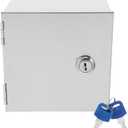 Lockable Stainless Steel Electrical Outlet Cover Heavy-Duty Anti-Theft Socket Protection Box for Outdoor and Indoor Use