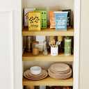 6 PCS Wire Rack Covers for Pantry Wood Grain, 24''W * 12''D(Ready to Use) Faux Wood Shelf Covers for Wire Shelving, Rustic Closet Shelves Covering Toppers, for Pantry, Bathroom, Kitchen, Garage