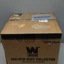 WEN DC3401 5.7-Amp 660 CFM Rolling Dust Collector with 12-Gallon Bag and Optional Wall Mount, Black & POWERTEC 70322 4" to 2-1/2" Reducer and 4" Dust Control Flex Cuff with Hose Clamps, Black
