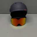 Odoland Ski Helmet, Snowboard Helmet with Ski Goggles for Adults and Youth, Audio Compatible, Shockproof, Windproof, Safety Snow Sports Helmet and Protective Glasses for Men Women, S(54-56cm / 21.2-22'')