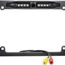 License Plate Backup Camera KASIONVI Rear View Camera 150 Viewing Angle Universal US Car License Plate Frame Mount Waterproof with 8 LED Light Night visaion Camera